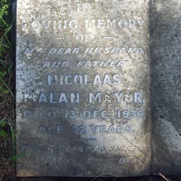 MEYER Nicolaas Malan  -1936