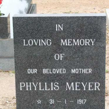 MEYER Phyllis 1917-1987