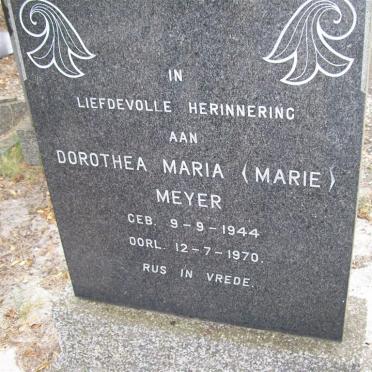 MEYER Dorothea Maria 1944-1970