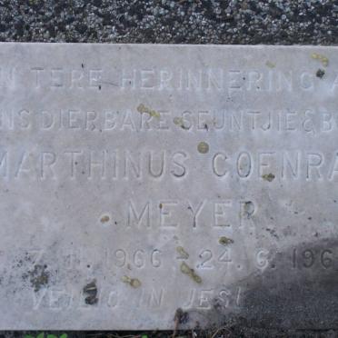 MEYER Marthinus Coenraad 1966-1967