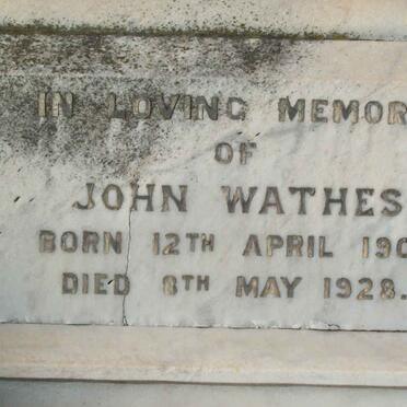 WATHES John 1907-1928