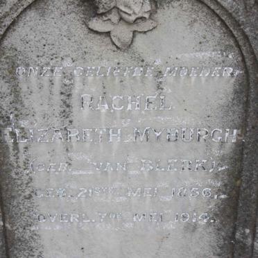 MYBURGH Rachel Elizabeth nee VAN BLERK 1856-1914