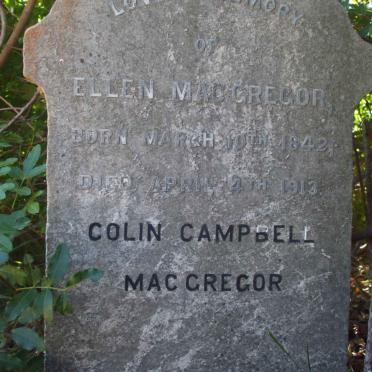MACGREGOR Colin Campbell ? &amp; Ellen 1842-1913
