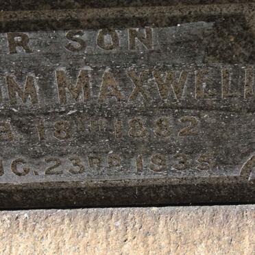 MAXWELL Francis John McCullum 1882-1935