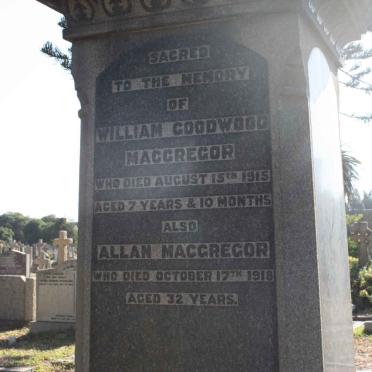 MACGREGOR Allan -1918 :: MACGREGOR William -1915