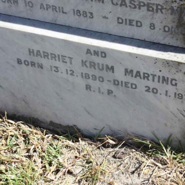 MARTING Harriet Krum 1890-1977