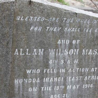 MASKEW Allan Wilson -1916 :: MASKEW ??