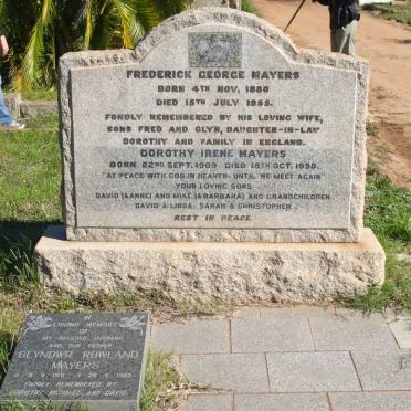 MAYERS Frederick George 1880-1955 :: MAYERS Dorothy Irene 1909-1998 :: MAYERS Glyndwr Rowland 1918-1989