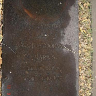 MARAIS Jacobus Johannes 1906-1970