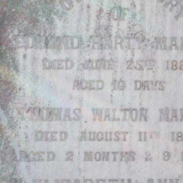 MARTIN Edmund Hart -1889 :: MARTIN Thomas Walton -1894