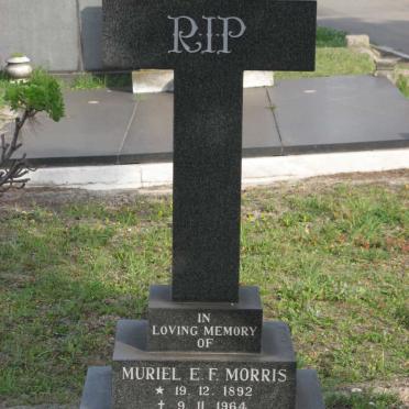 MORRIS George Plunkett 1892-1980 &amp; Muriel E.F. 1892-1964