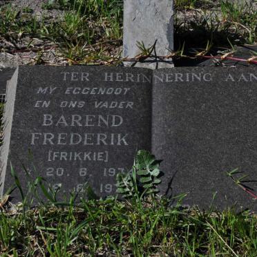 MOSTERT Barend Frederik 1934-1979