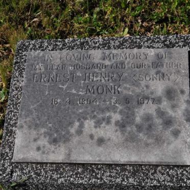 MONK Ernest Henry 1904-1977