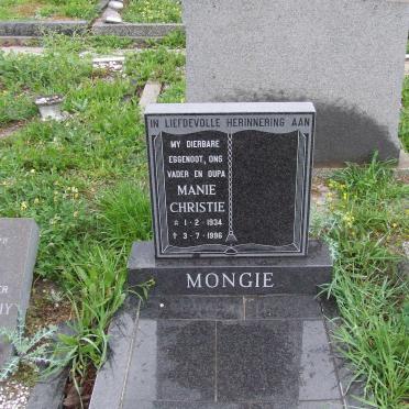 MONGIE Manie Christie 1934-1996