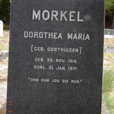 MORKEL Dorothea Maria 1914-1971