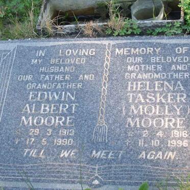 MOORE Edwin Albert 1913-1990 &amp; Helena Tasker 1916-1996