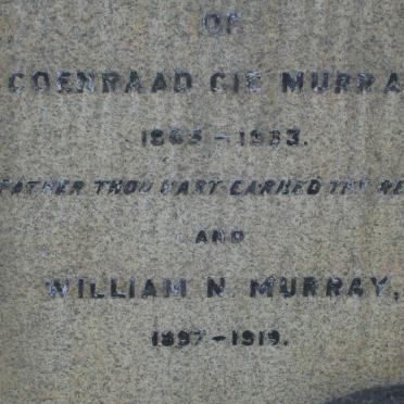MURRAY Coenraad Gie 1865-1933 :: MURRAY William N. 1897-1919