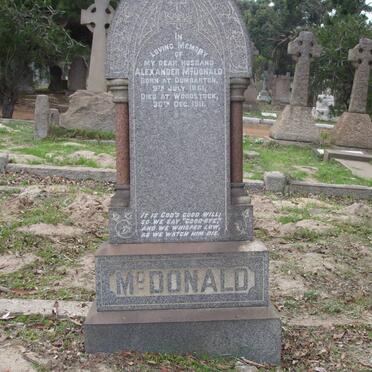 McDONALD Alexander 1861-1911