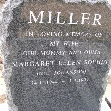 MILLER Margaret Ellen Sophia nee JOHANSON 1944-1999