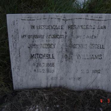 MITCHELL John Aubrey 1955-1993 :: WILLIAMS Dennis Ortell -1992
