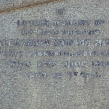 MILNE Alexander Edward  -1936 
