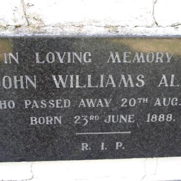 ALDER John Williams 1888-1960