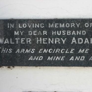 ADAMS Walter Henry