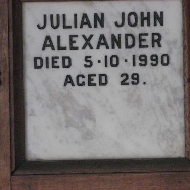 ALEXANDER Julian John -1990