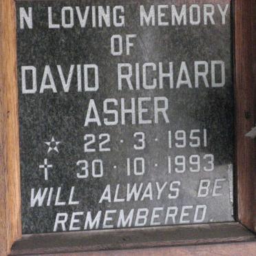 ASHER David Richard 1951-1993