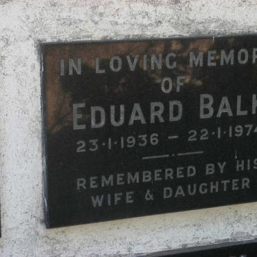 BALK Eduard 1936-1974