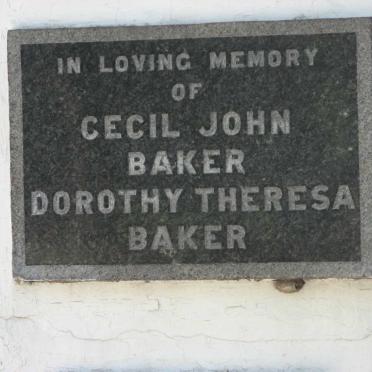 BAKER Cecil John &amp; Dorothy Theresa