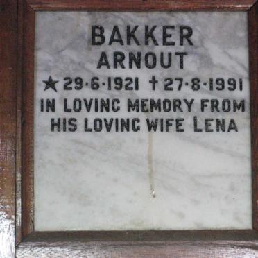 BAKKER Arnout 1921-1991