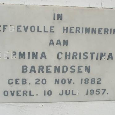 BARENDSEN Hermina Christina 1882-1957