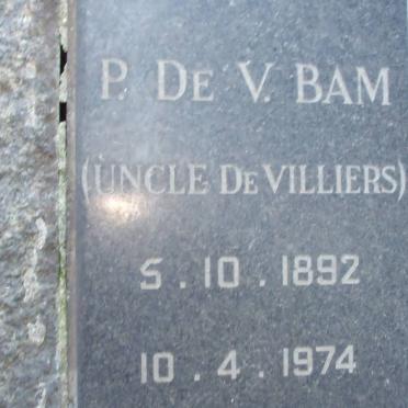 BAM P. de V. 1892-1974