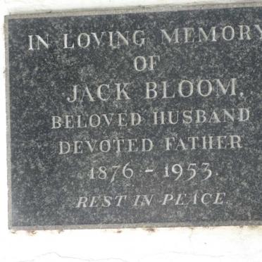 BLOOM Jack 1876-1953