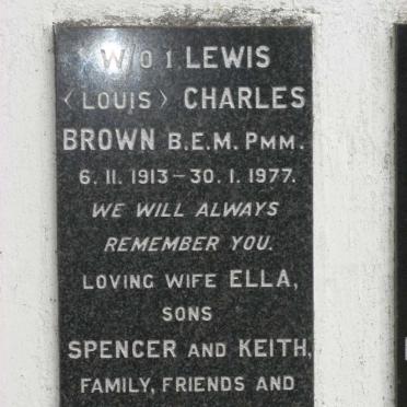BROWN Lewis Charles 1913-1977