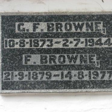 BROWNE G.F. 1873-1944 :: BROWNE F. 1879-1977