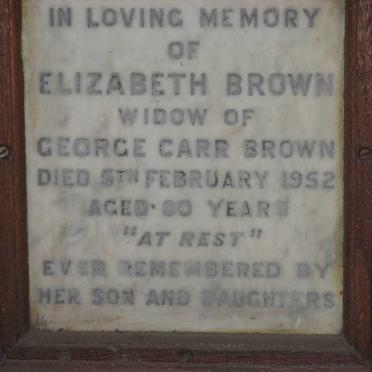 BROWN Elizabeth -1952