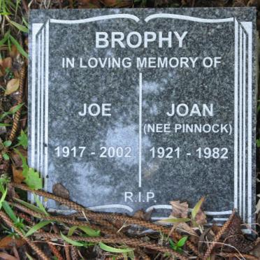 BROPHY Joe 1917-2002 &amp; Joan PINNOCK 1921-1982