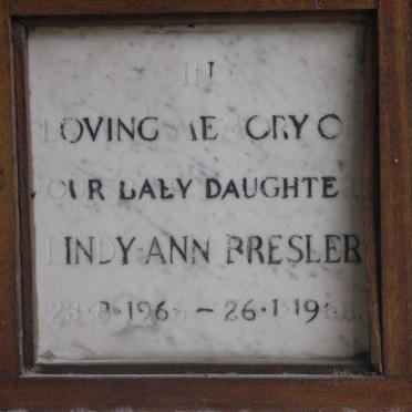 BRESLER Lindy-Ann 1966-1968