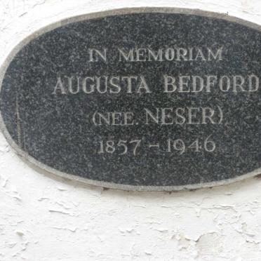 BEDFORD Augusta nee NESER 1857-1946
