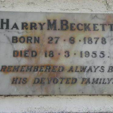 BECKETT Harry M. 1878-1955