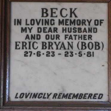 BECK Eric Bryan 1923-1981