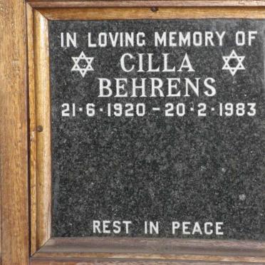 BEHRENS Cilla 1920-1983