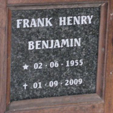 BENJAMIN Frank Henry 1955-2009