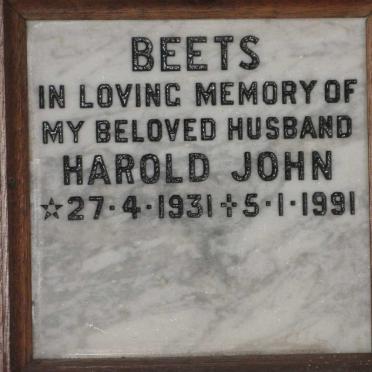 BEETS Harold John 1931-1991