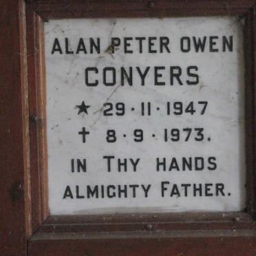 CONYERS Alan Peter Owen 1947-1973
