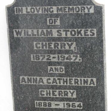 CHERRY William Stokes 1872-1947 &amp; Anna Catherina 1888-1964