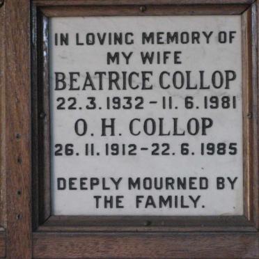 COLLOP O.H. 1912-1985 :: COLLOP Beatrice 1932-1981