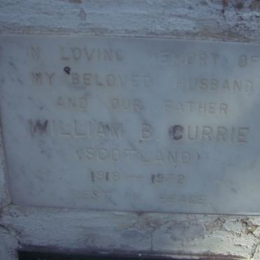 CURRIE William B. 1918-1972